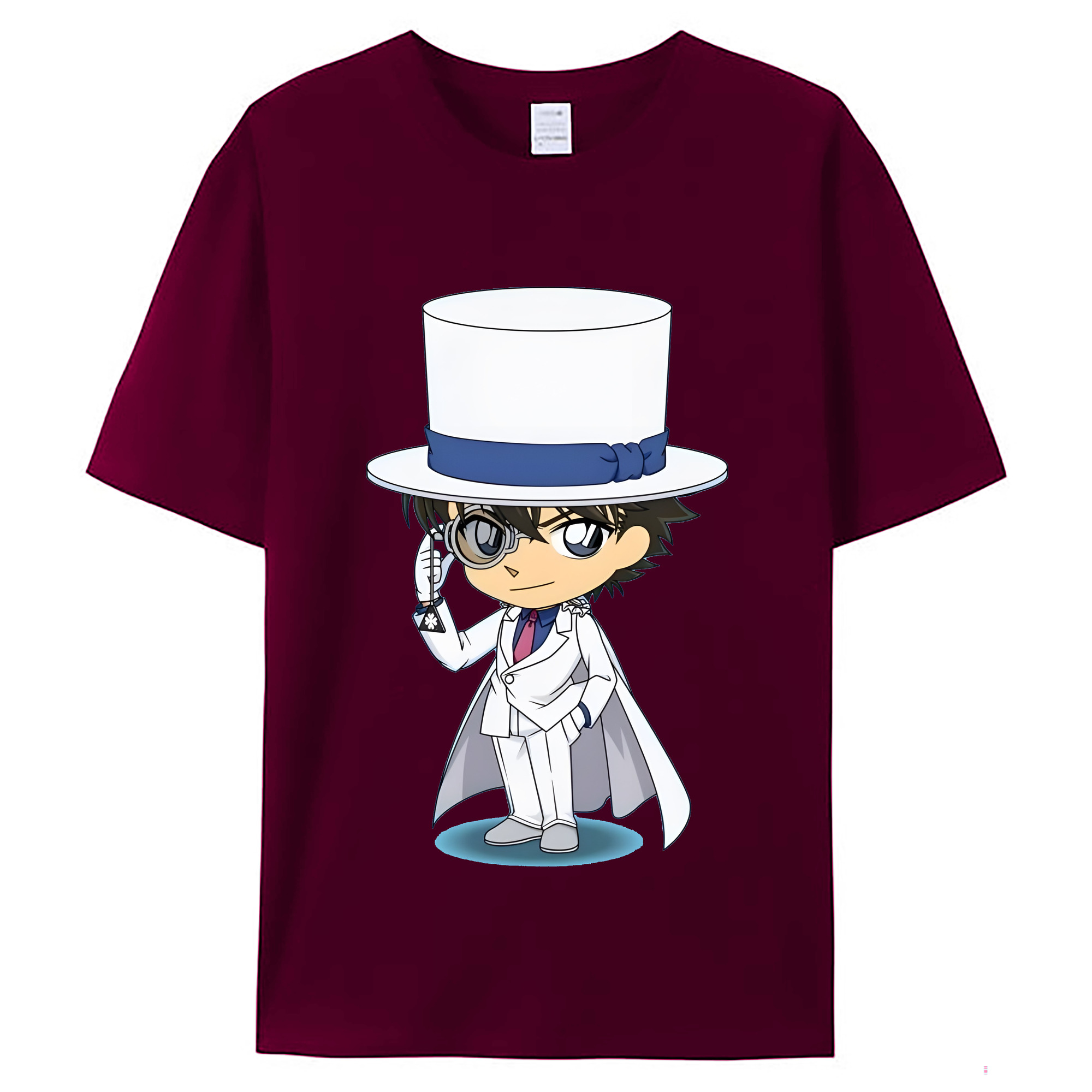 （画像用） 名探偵コナン くろば かいと Detective Conan Kuroba Kaito レディースカジュアルプリントTシャツ（綿100％）